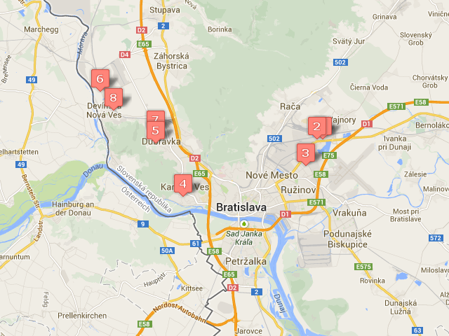 Bratislava mapa