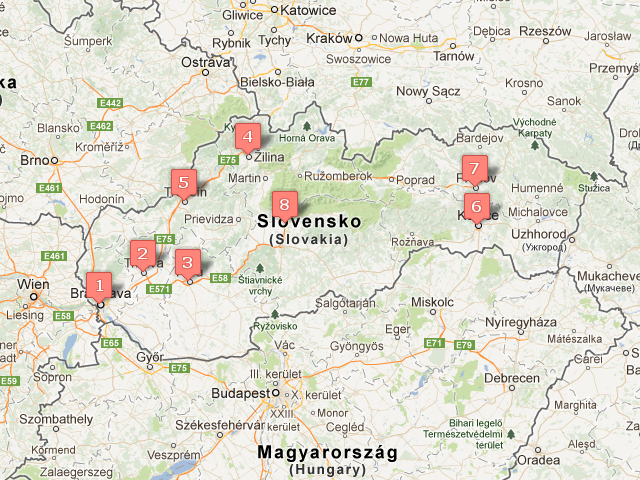 Prešov mapa